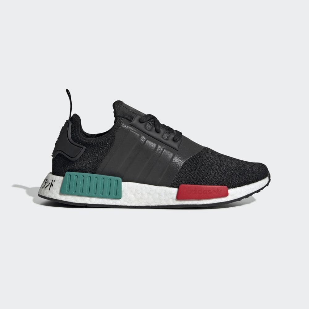 Adidas Men's NMD_R1 Originals Shoes Black/Green/Red Ireland EF4260